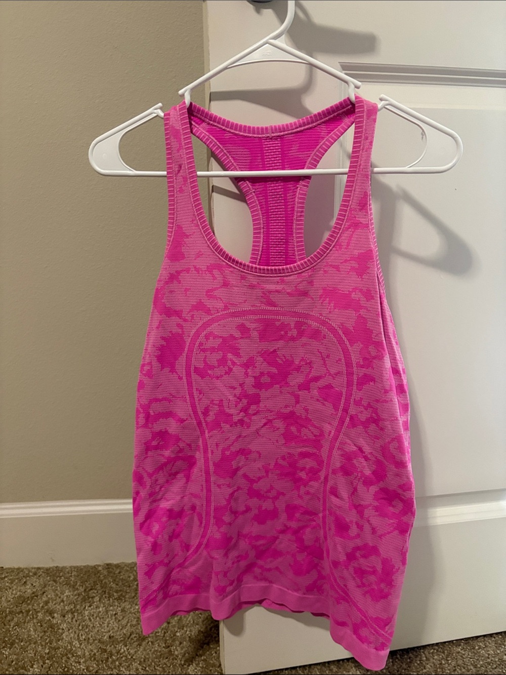 lululemon athletica Hot Pink Seamless Racerback Tank
